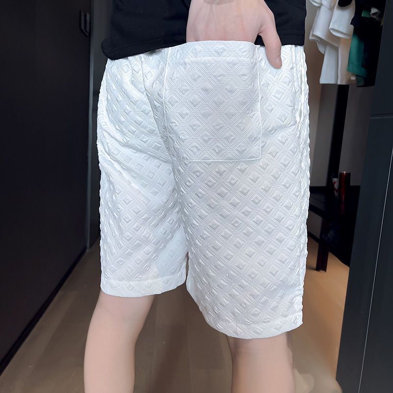 Men's Trendy Plaid Shorts, Thin Design, Niche Style, High Street Fashion, Casual Five-Point Pants for Outdoor Wear