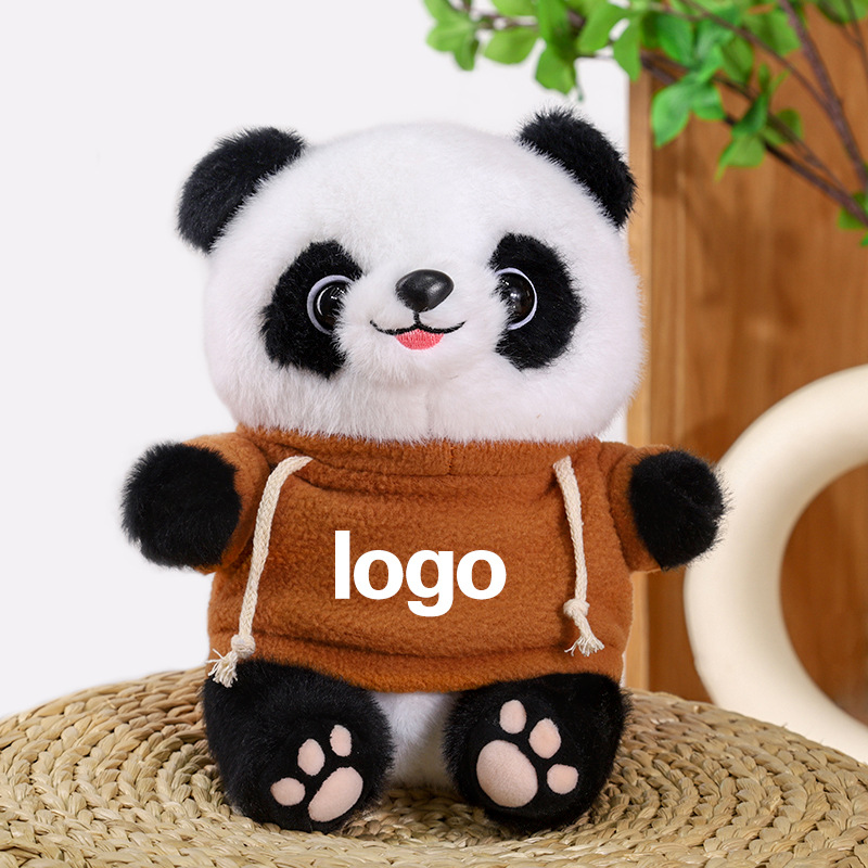 Juguetes de peluche Panda LOGO Coche 4s Tienda Juguetes Lindo Panda Simulado Muñeca Panda Regalo