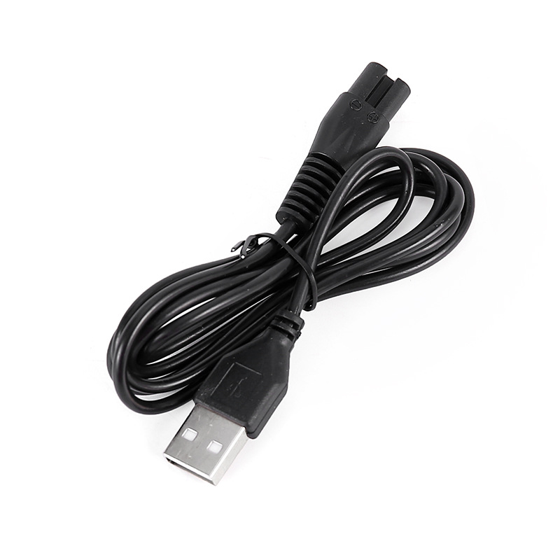 Cable de alimentación USB para comercio transfronterizo, cable de carga para afeitadora, cable de alimentación en forma de ocho, cable de carga USB, cable de alimentación en forma de ocho.