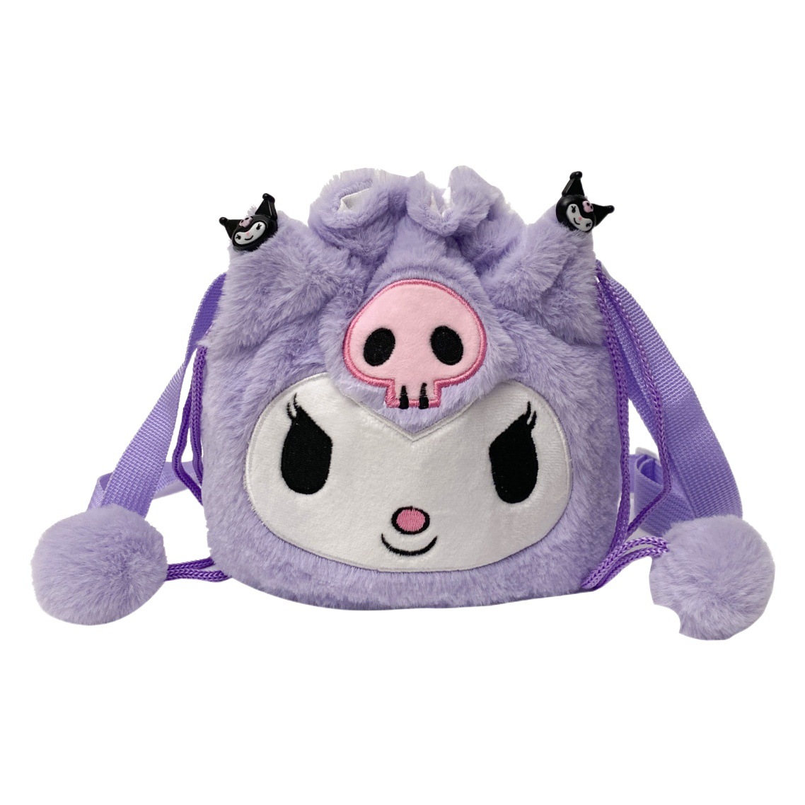 Nueva felpa juguete caramelo cordón bolsa hombro crossbody cordón muñeca bolsa grab máquina muñeca comercio exterior