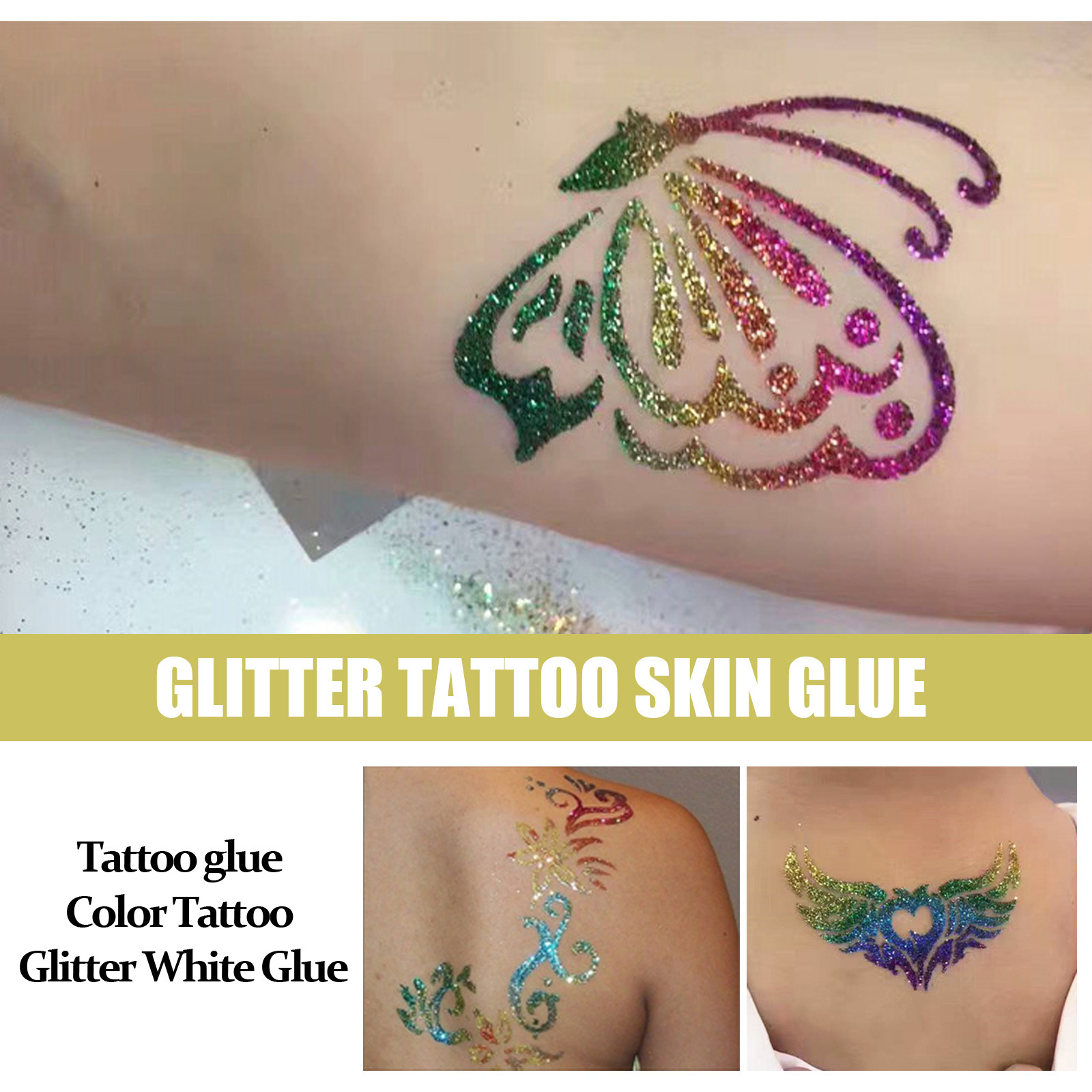 EELHOE Ansikts- och Kroppsglitter Eye Makeup Painted Tattood Skin Gel_voghion.com