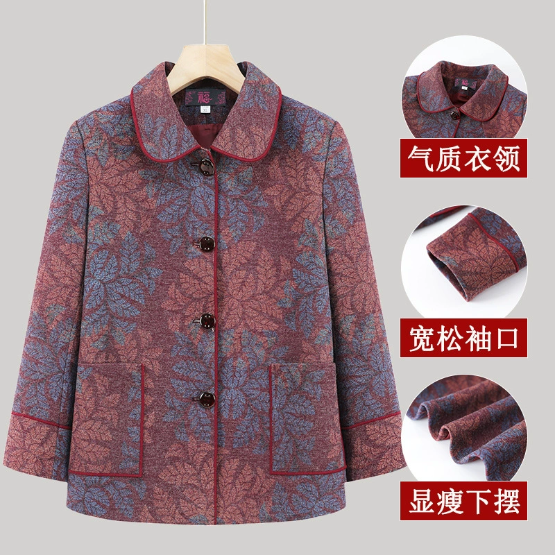 Warm demi-season down jacket, for middle age