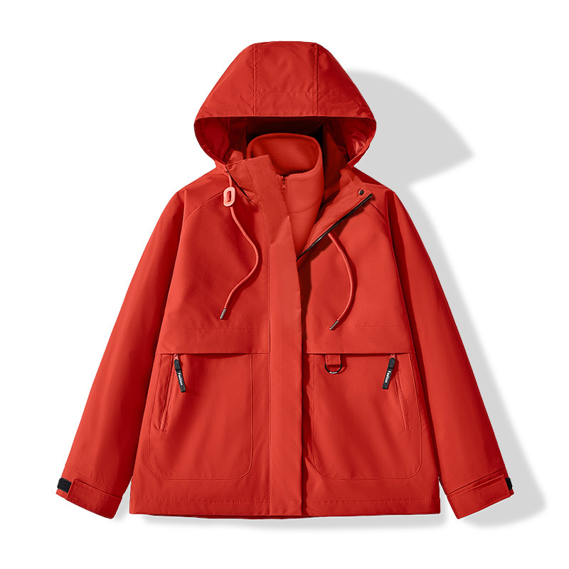 플리스 내피 분리형 방수 방풍 후드 등산 자켓 아웃도어 2종 세트