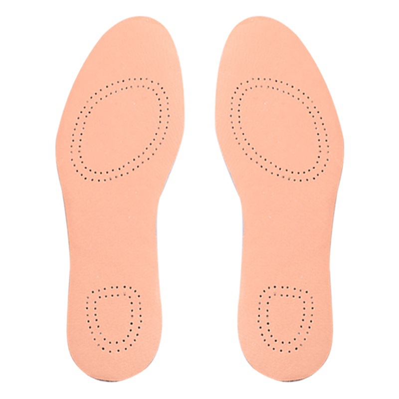 En stock suministro de cuero genuino deportes pad piel de cerdo capa superior pad desodorante absorción del sudor cómodo ultra-Delgado Plantilla de corrección plantilla