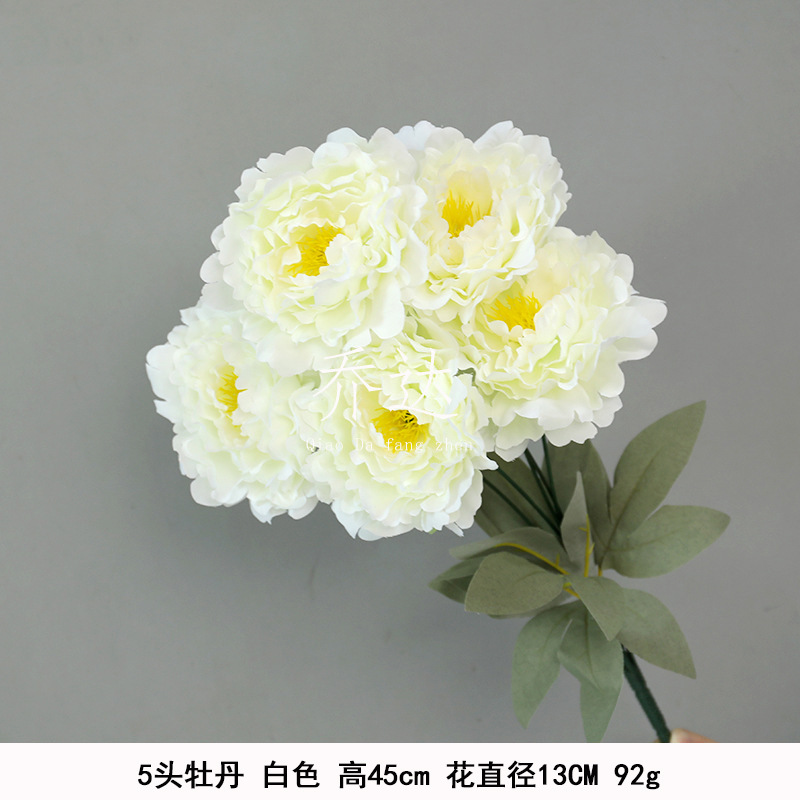 Peonía de 5 cabezas