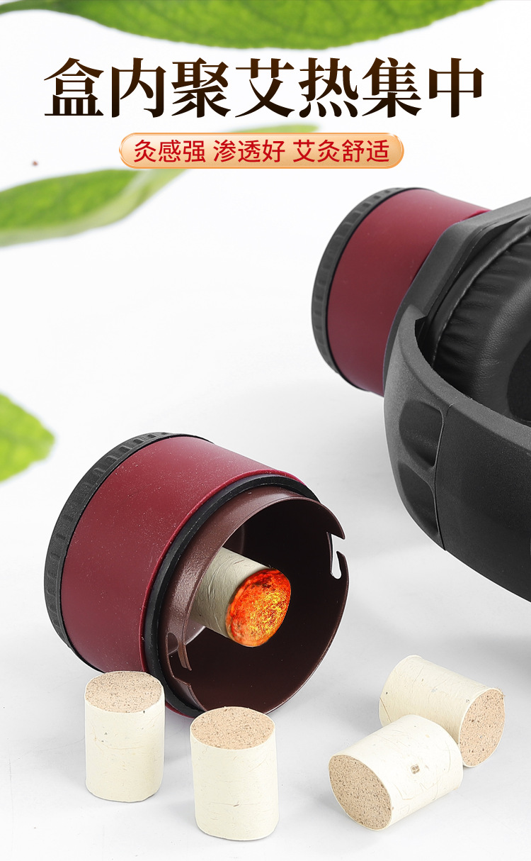 Ear and Head Moxibustion Device with 30 Moxa Sticks and Brush for Baihui Point Wellness quality and texture
