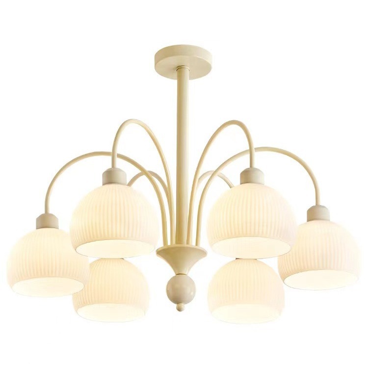 Lámpara de araña de estilo francés para sala de estar, moderna, sencilla, de internet, para dormitorio, creativa, pequeña, fresca, para restaurante