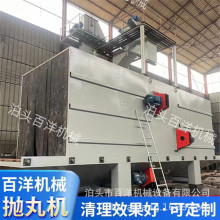 辊道式抛丸机无地坑通过式喷砂机铝件抛光除锈去氧化皮密闭清理机