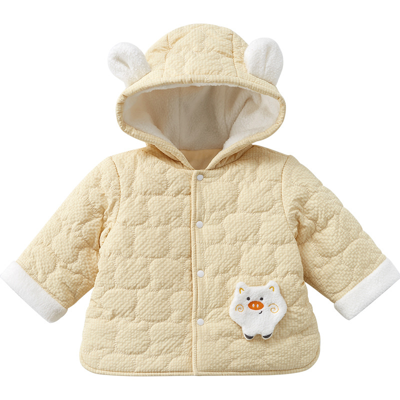 Chaqueta de algodón para bebés otoño y invierno para niños y niñas chaqueta de algodón para niños chaqueta de invierno con chaqueta de algodón cálida para bebés chaqueta de algodón