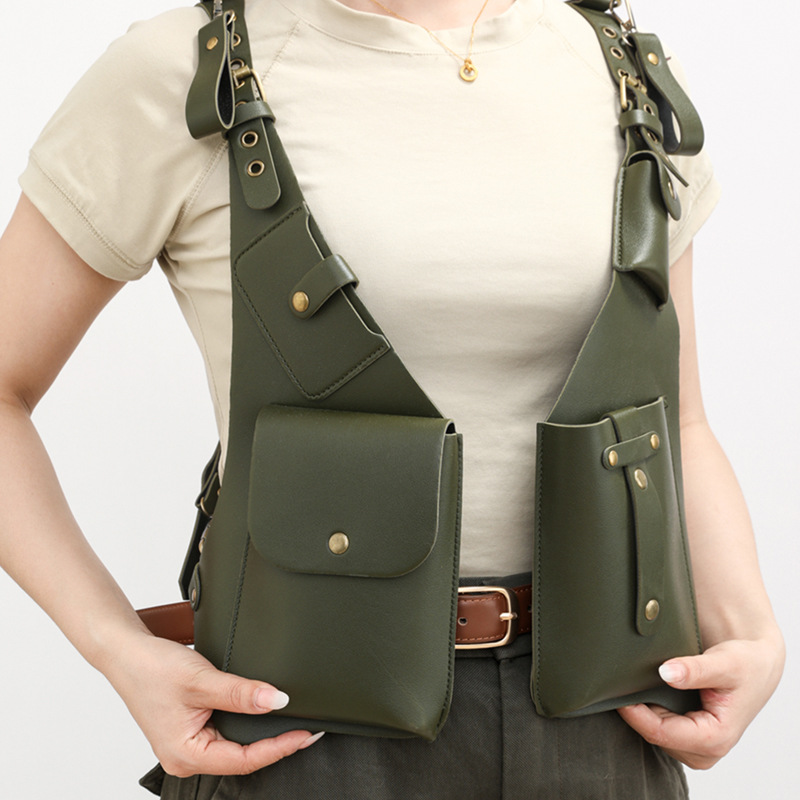 Cross-Border Men's Bag, Backpack, Vest Bag, Multi-Functional Underarm Shoulder Bag, Men's Bag, Outdoor Mobile Phone Bag, Trendy Shoulder Bag
