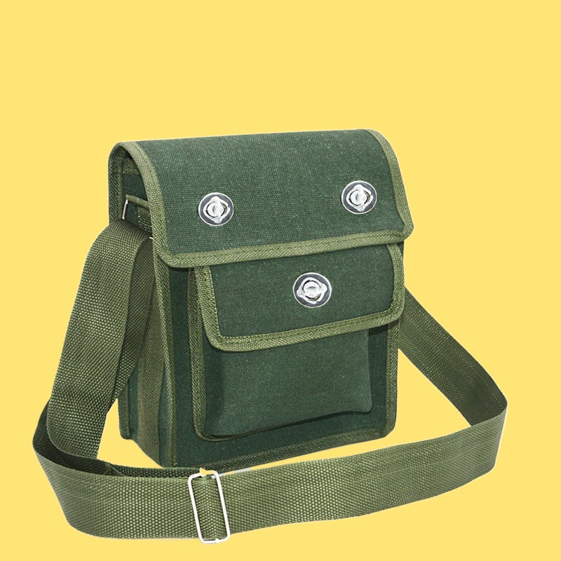 小号工具包加厚帆布木工斜跨小型包零件包便携式微型维修包电