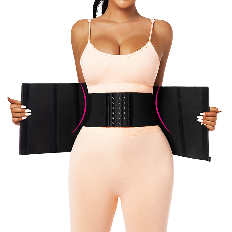 Sports Tight-Fitting Shaping Belt, Waist Slimming Postpartum Abdominal Belt with Zipper and Buckle, Waist Support Corset Belt for Women to Slim the Waist
