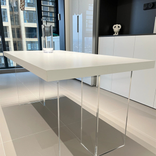 Acrylic Suspended Slate Dining Table Delifeng Italian Minimalist Transparent Nordic Designer Island Rectangular Home