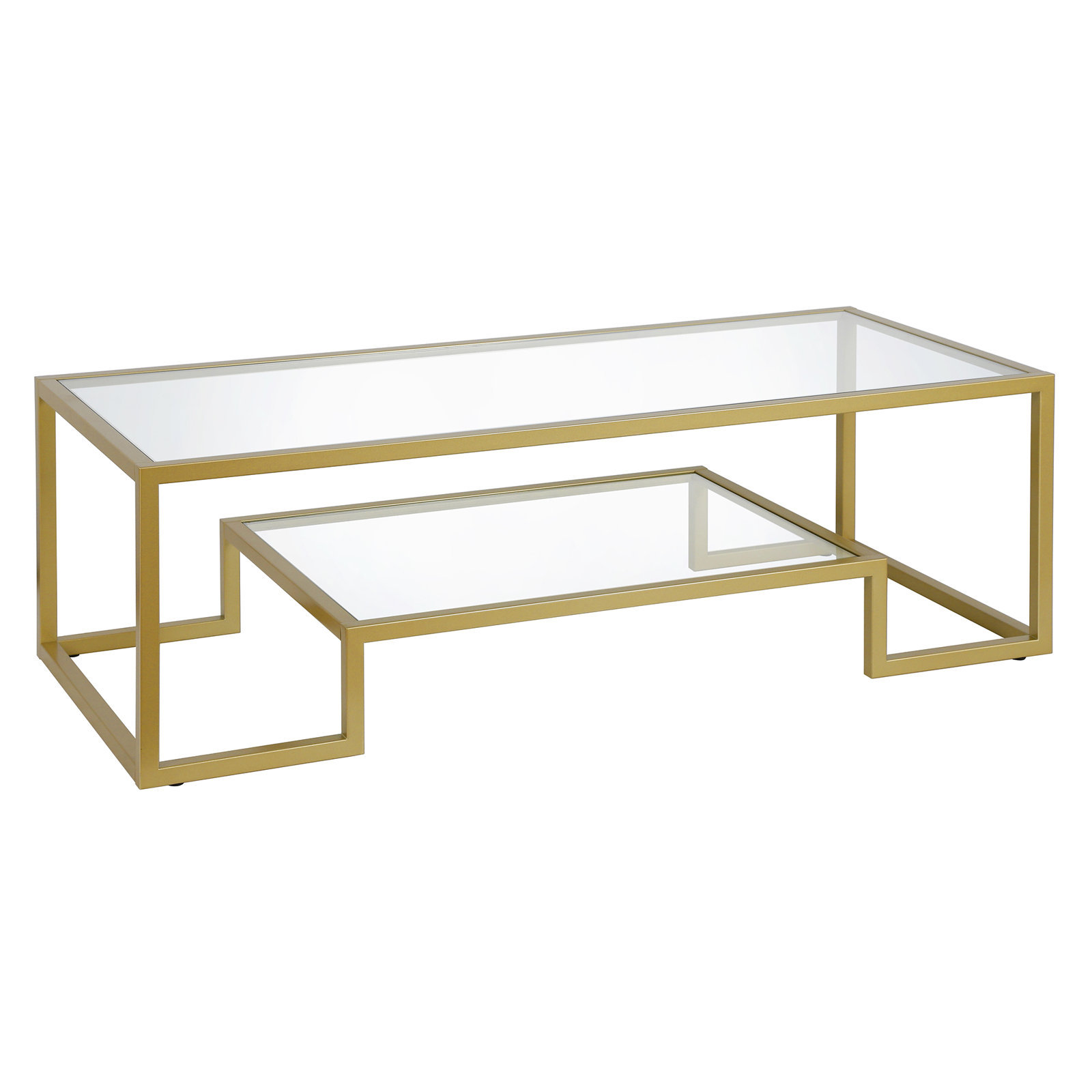 Mesa de té de vidrio temperado de Amazon mesa de café de vidrio de lujo de alta calidad de la sala de estar nórdica