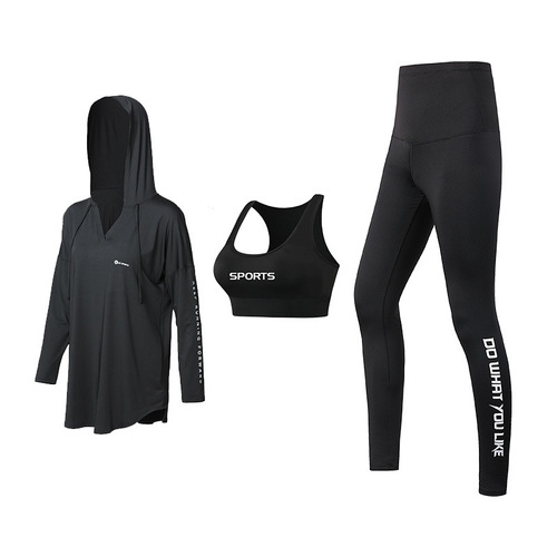  Autumn/Winter Yoga Top Hoodie Sweatshirt Long Sleeve Plus Size Solid Color Outdoor Sports Fitness Running Apparel