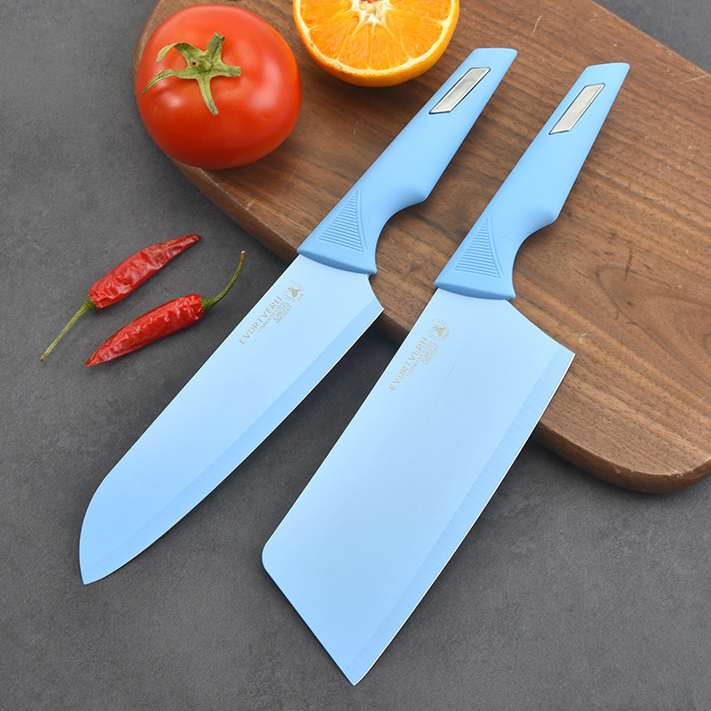 Comercio exterior al por mayor Acero inoxidable cuchillo de cocina cinco piezas conjunto cuchillo traje cocina cuchillo rebanador cuchillo fruta cuchillo combinación conjunto