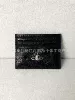 Black crackle card holder
