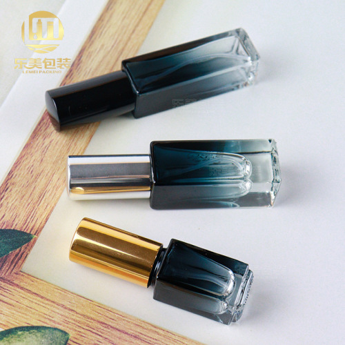 Square bottle perfume bottle 3ml10ml essential oil bottle perfume bottle gradient glass thick bottom spray bottle wholesale