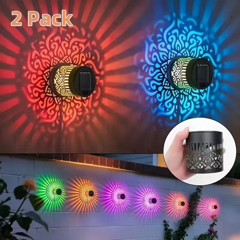 Lámpara solar de pared para exteriores, foco impermeable con sensor para balcón, lámpara de jardín, lámpara de pared de hierro forjado para puerta de villa, farol colgante. image 15