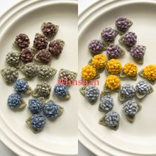 韩版2.2cm韩圈呢韩版手工花鞋花胸花头饰发饰配件diy布艺花朵