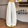 宽松高腰春季新款阔腿裤