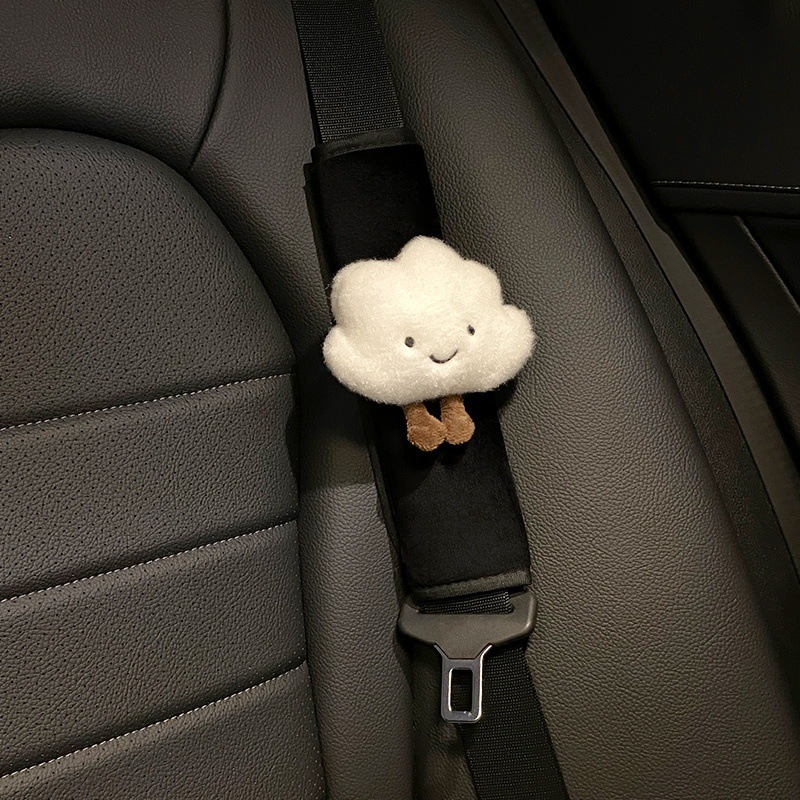 Cartoon Cute Cloud Car Seatbelt Shoulder Pad Panda Short Style Car Seatbelt Decoration Wholesale