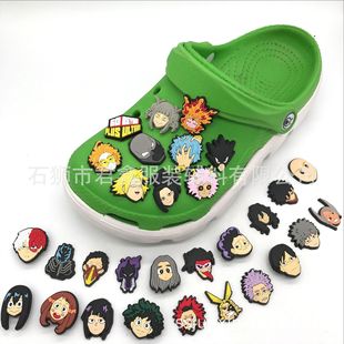 My Hero Academia Croc Shoes Shoe Buckles Japanese Anime DIY Patches Anime Croc Shoes Flower Shoe Buckles Shoe Accessories