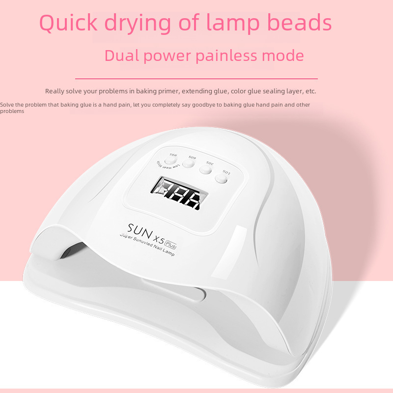 Nail art phototherapy machine quick-drying baking lamp tool set full set of baking nail led light dryer quick-drying 120 watts