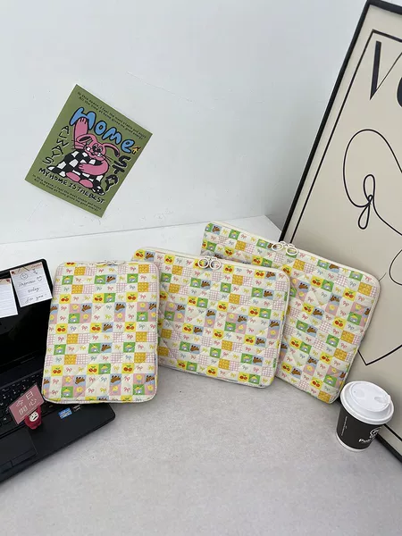 Ns Bow Tie Computer Sleeve Bag 11inch iPad Pro Tablet Protective Case 14/ 15inch Laptop Storage Bag