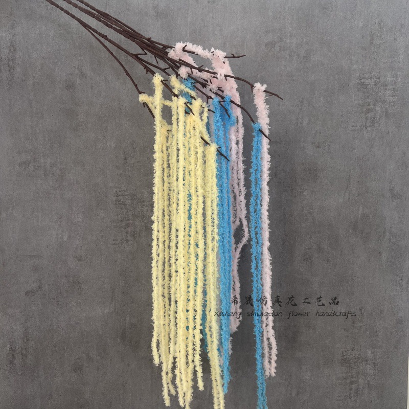 Wedding Decoration Artificial Flowers for Weddings, Hanging Rice Artificial Wool Flowers, Silk Flowers, Outdoor Landscaping, Artificial Flower Ornaments Wholesale