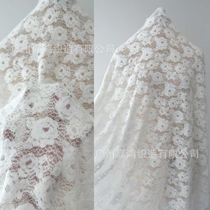 2026 nuevo hilo de plumas tela de encaje elástica ropa interior de mujer con vestido multicolor opcional fabricante material en stock