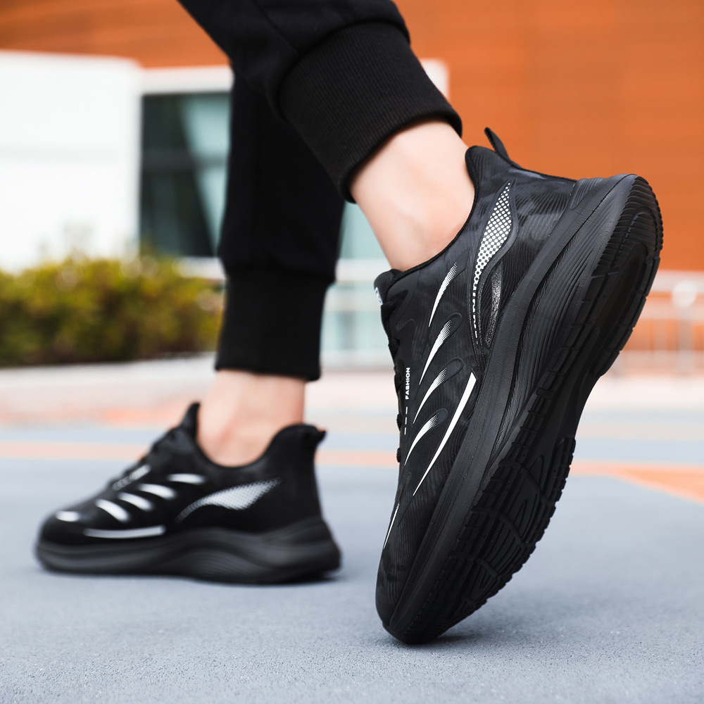 Otoño tendencia de zapatos de hombre moda juvenil fabricantes de zapatos deportivos al por mayor suela gruesa ligera y transpirable zapatos deportivos de altura baja