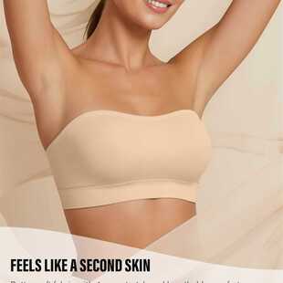 DEANGELMON Strapless Bras for Women Wireless Push Up Non-Sli