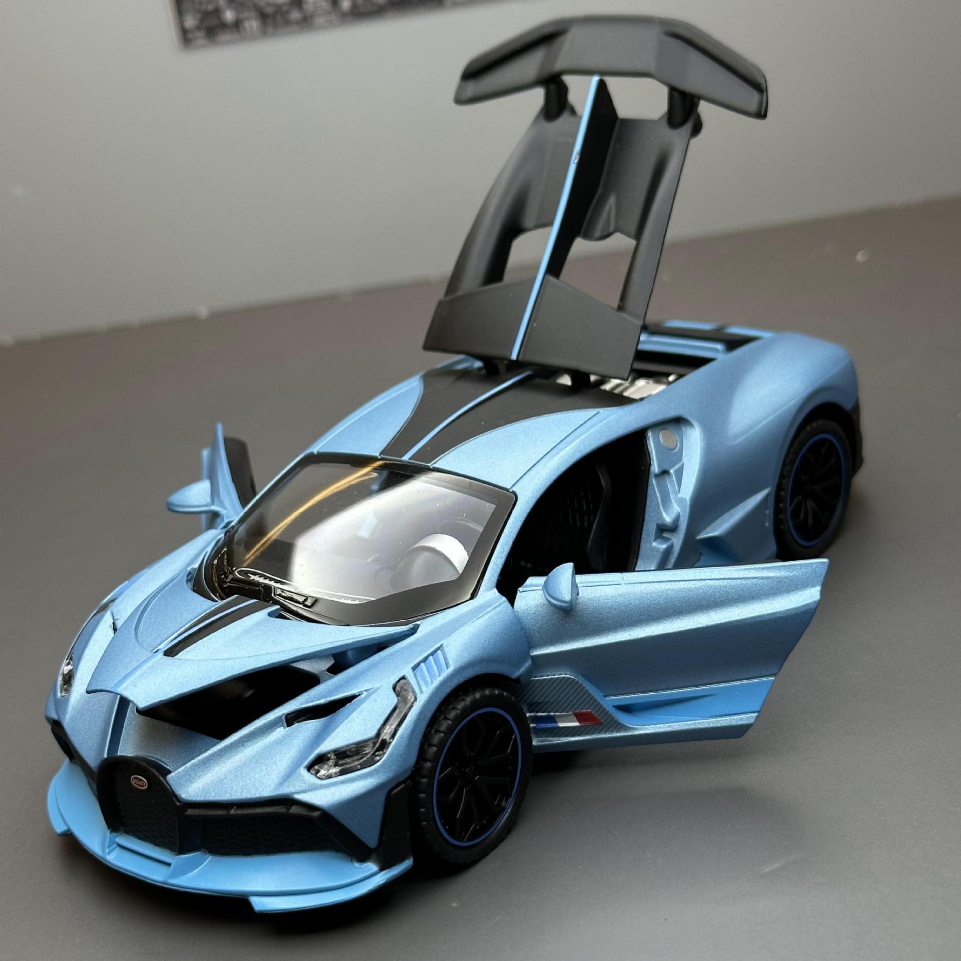 (A granel) xinao aleación coche modelo 1:32 bujia di Divo con sonido y luz tira de juguete modelo de coche deportivo adornos