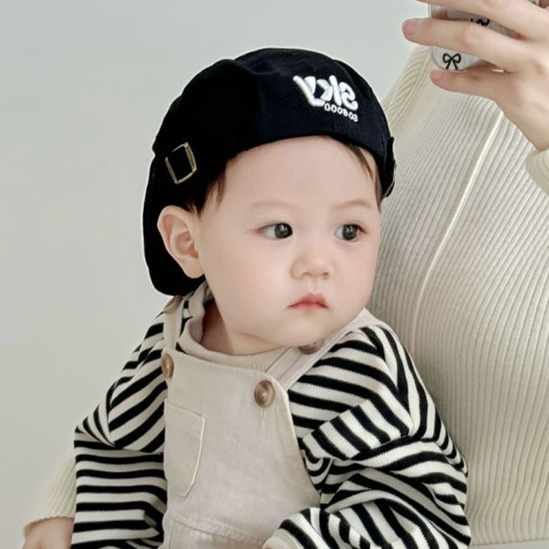 Sombreros para bebés primavera y otoño boina para bebés niñas y niños guapo sombrero de sombrero de sol para niños de verano