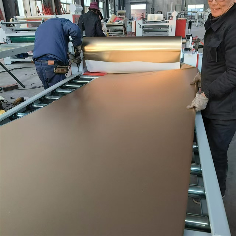 自带背胶pvc膜平贴机