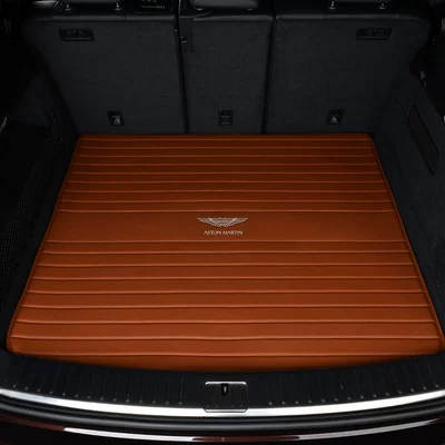 Trunk Mat – for Aston Martin Dbx Trunk - pure-cowhide-bentley-brown-aston-martin-dbx-trunk-mat