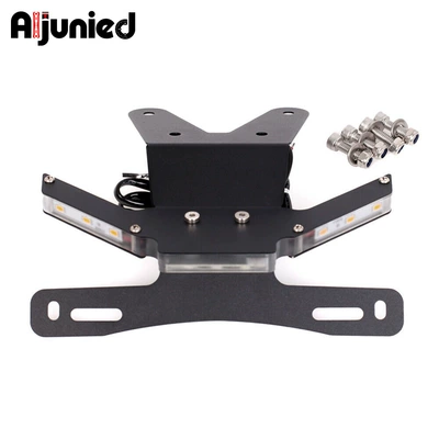 Suitable for Kawasaki Ninja Z250 NINJA300 modified turn signal short tail license plate frame motorcycle license plate frame photo
