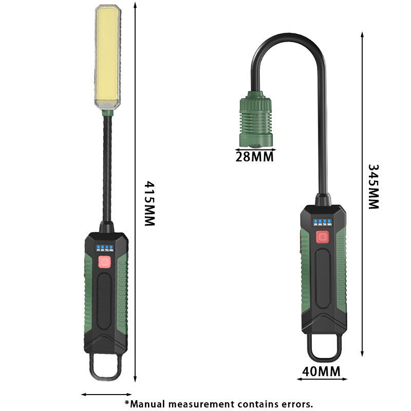 New cross-border soft tube household magnetic inspection light, professional outdoor emergency lighting, car repair work light
