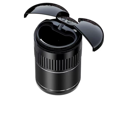 Intelligent Infrared Sensor Car Ashtray Made of Metal with One-Touch Opening, Exclusively for Cross-Border Supply, Compatible with Multiple Car Models (Car ashtray) - black-touch-a70s-129mm83mm83mm