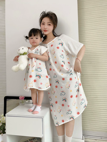 Rainbow pijama, with short sleeve