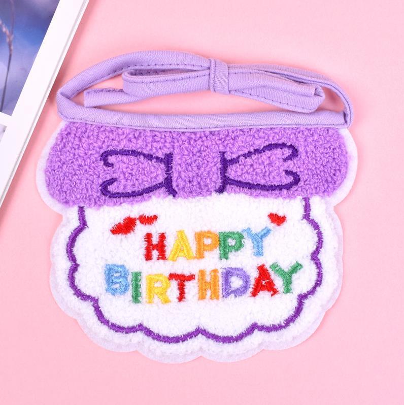 宠物狗狗猫咪生日派对装饰装扮围脖拍照道具围巾帽子围兜蛋糕蜡烛|undefined