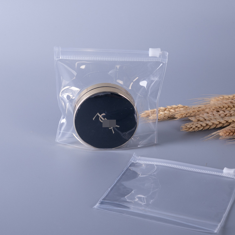 PVC袜子包装袋服装拉链袋加厚内衣透明袋狗绳磨砂拉链袋定 制logo