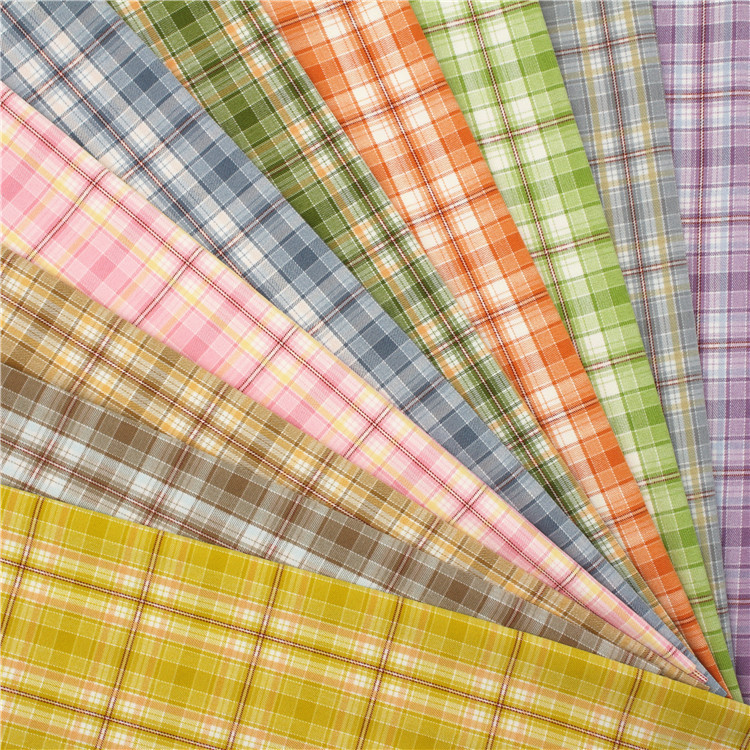 新款现货 斜纹弹力JK制服格子 春夏款JK制服百褶裙时装面料