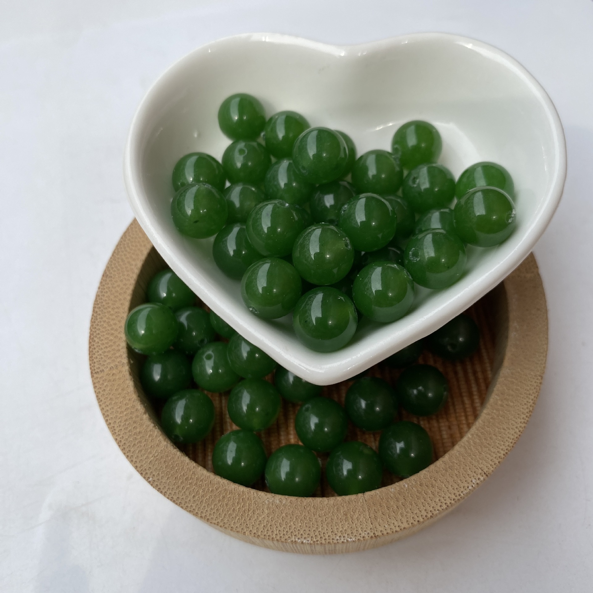 Jasper chalcedony round beads