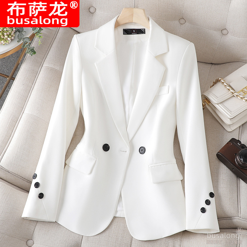 New Busalong busalong Women's Long-sleeved Professional Suit Formal Women's Coat Work Clothes 8831