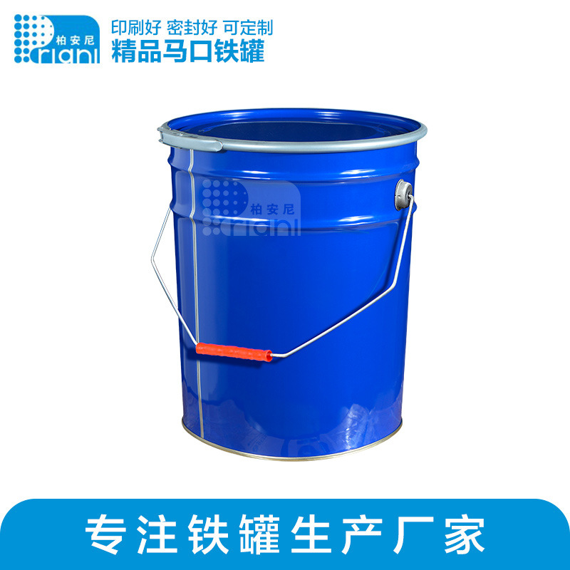 10L多规格马口铁花兰桶大容量化工油漆储存铁罐乳胶地坪胶分装桶