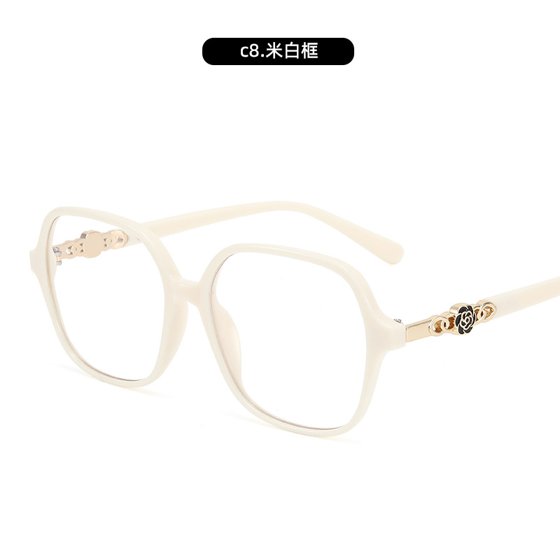 Nueva celebridad de Internet Xiaoxiangfeng Camellia Gafas anti-luz azul Versión coreana del marco de espejo en vivo de Douyin femenino Marco de espejo de miopía