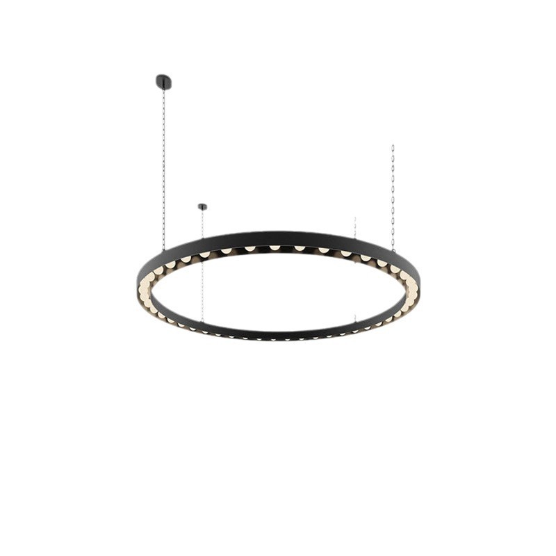 Viento industrial música bar chandelier LED retro bar decoración de bar de la comuna dorada atmósfera anillo chandelier