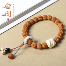 精品爆肉小金刚菩提子单圈手串文玩佛珠核桃原籽盘玩手链男士文玩